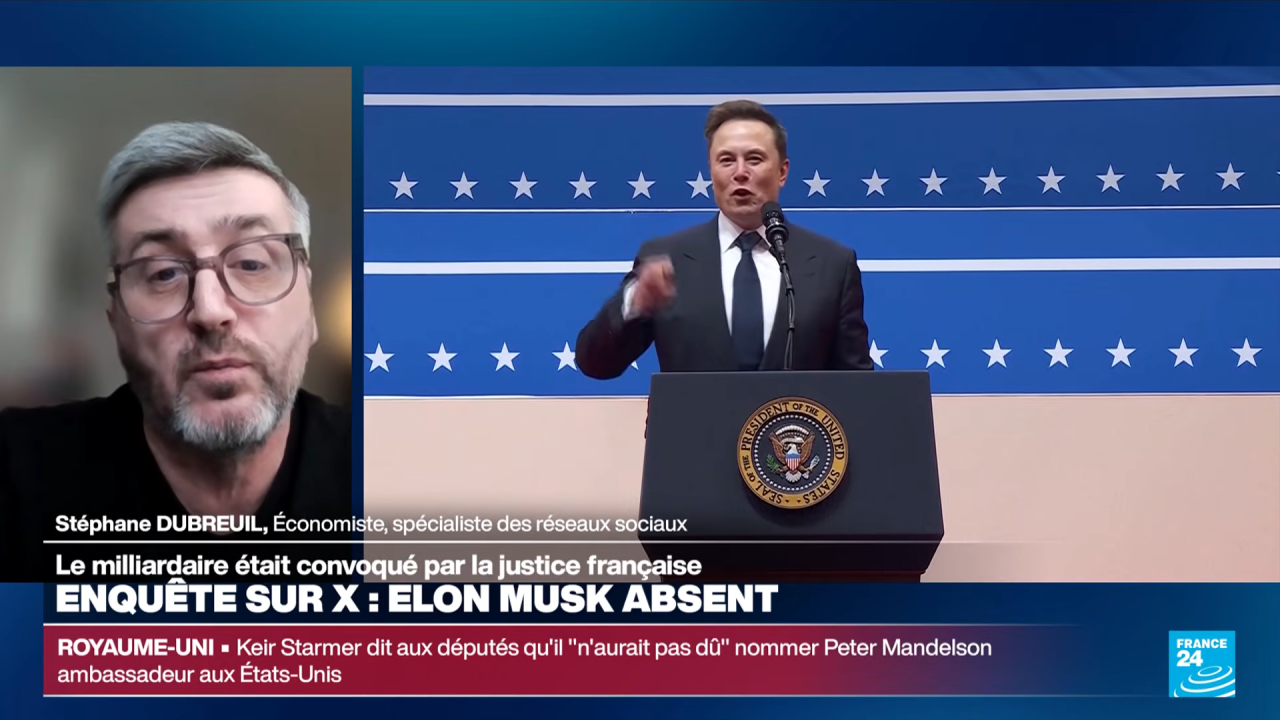 Enquête Musk absent au procès, Une alternative existe Epsilon — Stéphane Dubreuil, France 24